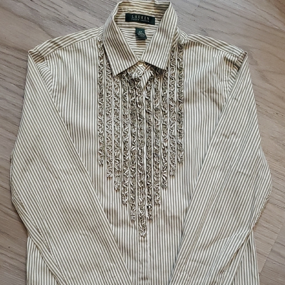 Ralph Lauren Shirt with Ruffled Bib